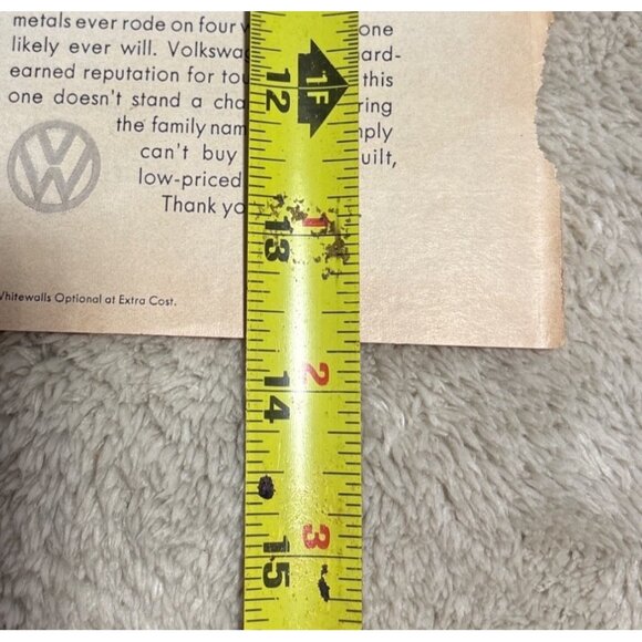 Vintage 1967 Volkswagen Squareback Sedan Advertisement Print Magazine 14 x 10" - Picture 8 of 12